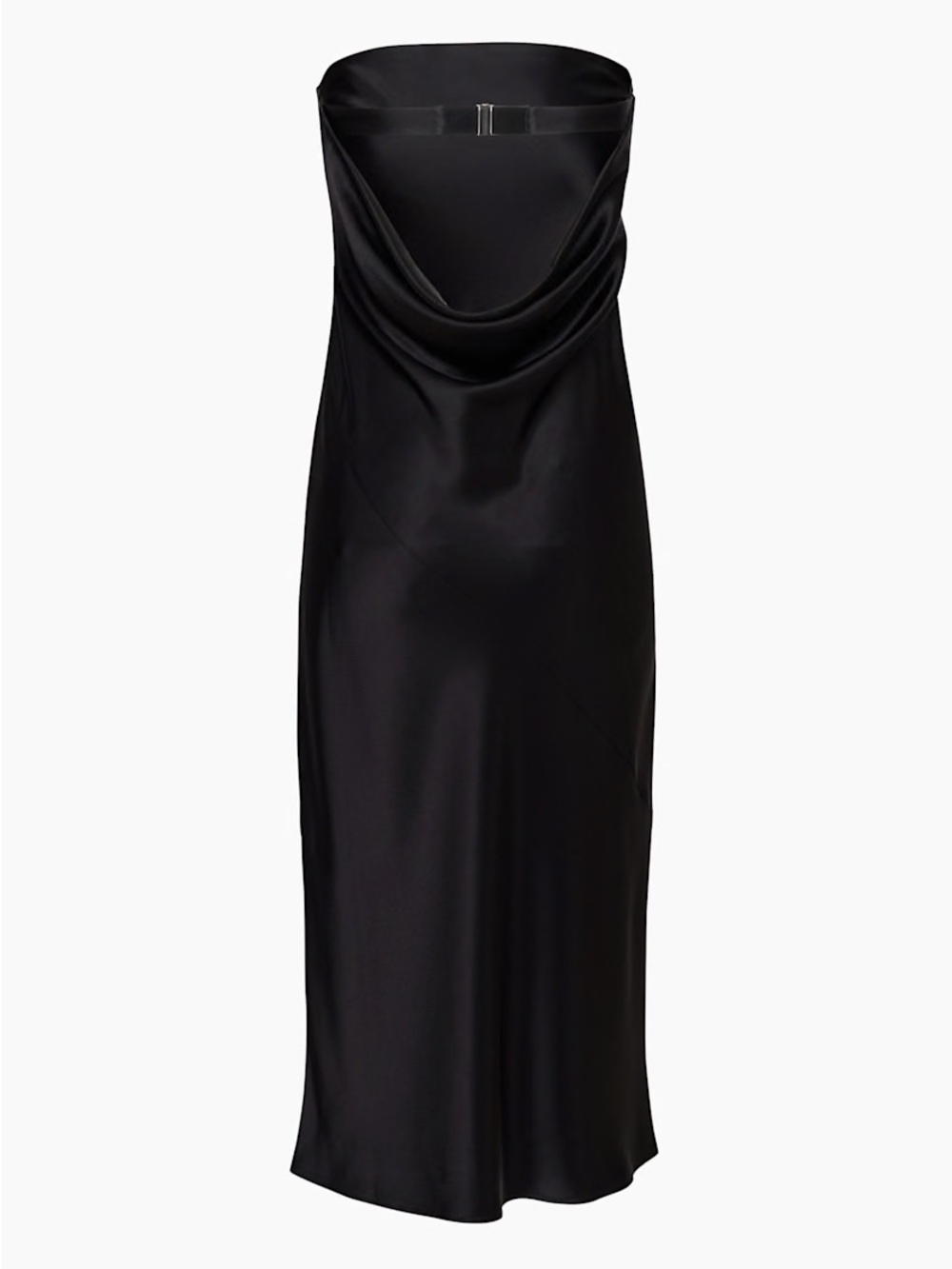 BNWT Babaton Inquire Satin Dress - Black - small